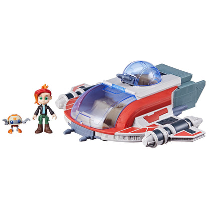 Star Wars Crimson Firehawk, 43 cm Raumschiff mit 2 Action-Figuren, Spielzeug für Kinder