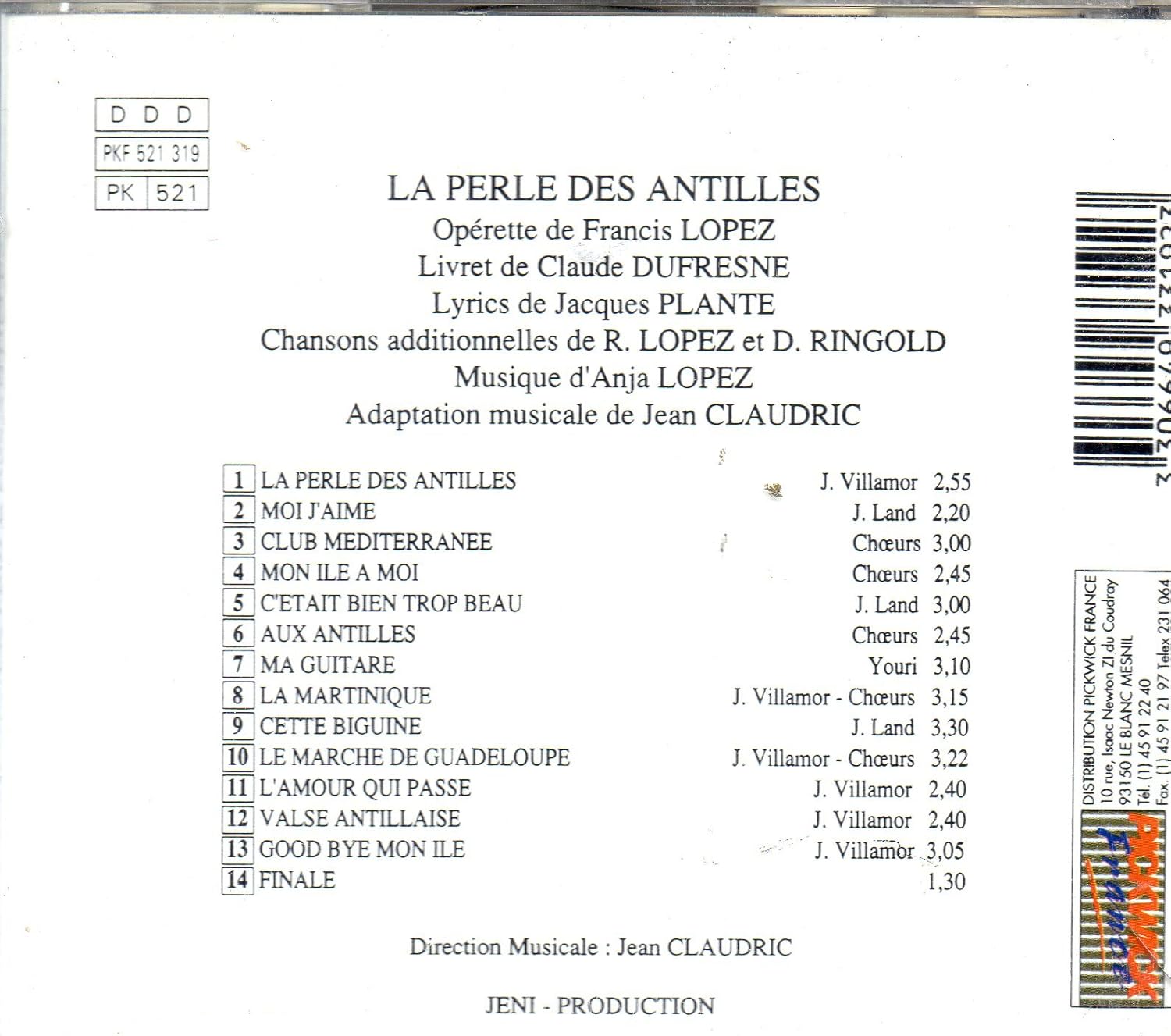 Operette De Francis Lopez