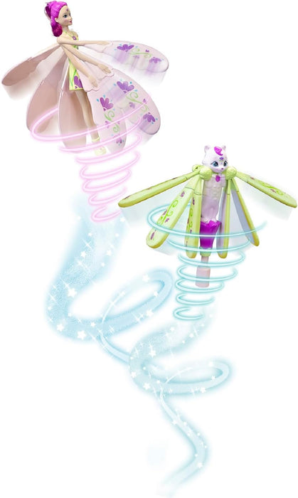 Lansay Sky Dancers – Felicia & Son Katze – Fliegende Puppe und ihr Werfer – ab 6 Jahren