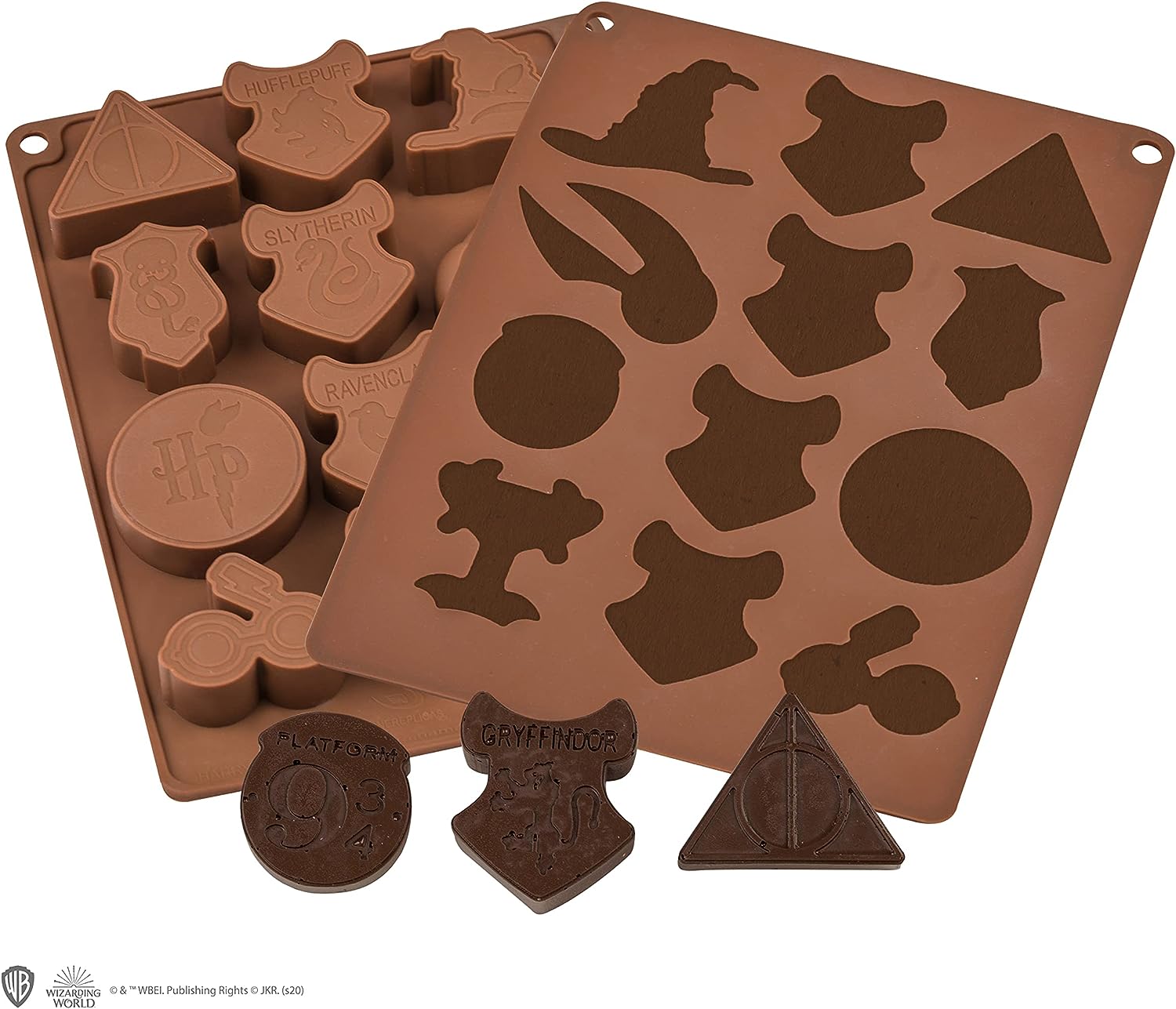 Harry Potter - Ice & Chocolate Cube Mold - Silicone - Official - Cinereplicas - Classic Brown