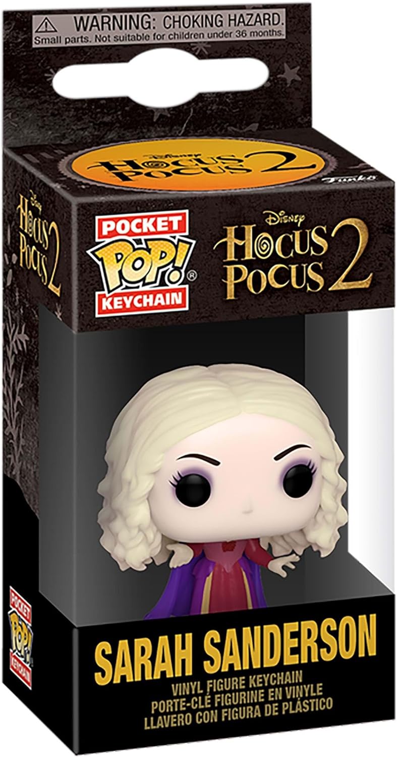 Funko Pop! Keychain: Disney Hocus Pocus 2- Sarah Sanderson - (Smoke) - Neuartiger Schlüsselanhänger - Vinyl-Minifigur Zum Sammeln - Strumpffüller - Geschenkidee - Offizielle Handelswaren - Minifigur