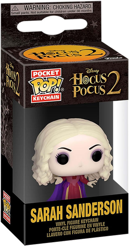 Funko Pop! Keychain: Disney Hocus Pocus 2- Sarah Sanderson - (Smoke) - Neuartiger Schlüsselanhänger - Vinyl-Minifigur Zum Sammeln - Strumpffüller - Geschenkidee - Offizielle Handelswaren - Minifigur