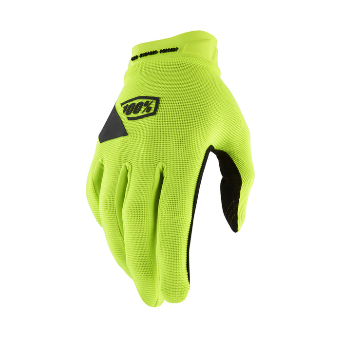 100% Ridecamp Gel Gloves Fluo Yellow M