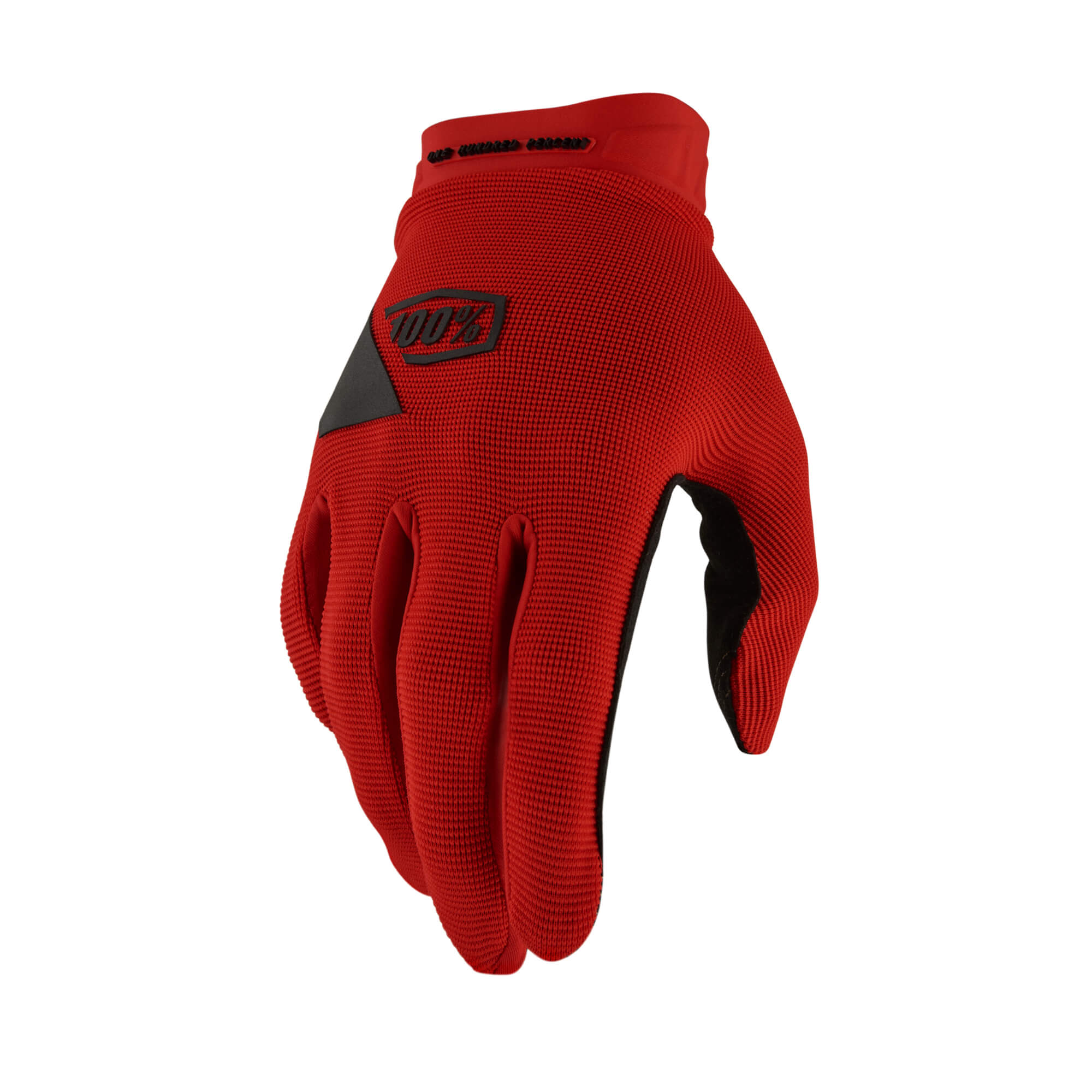 100% RideCAMP - Guante de Gel Rojo XL, Piezas Unisex para Adultos, Multicolor, Talla única