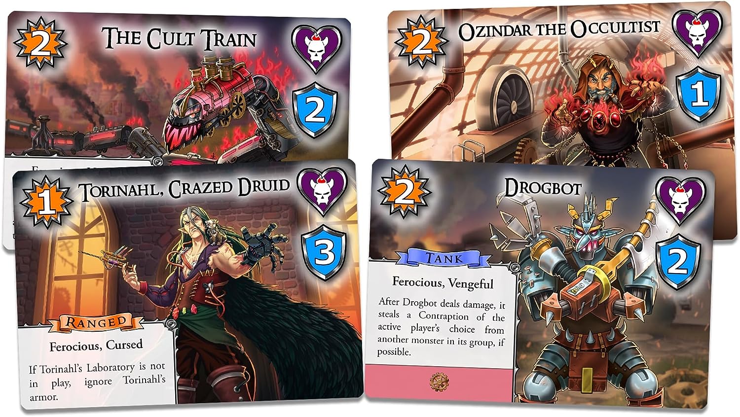 SlugFest Games: Battle for Greyport: Chaos in Copperforge Expansion - Cooperative Deckbuilding Game in The Red Dragon Inn World, Ages 13+, 2-5 Players