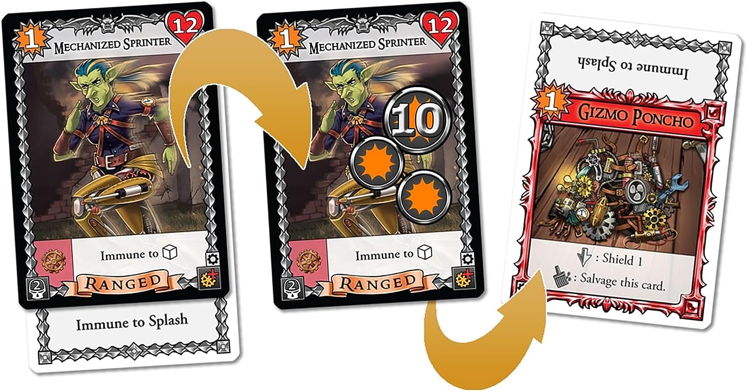 SlugFest Games: Battle for Greyport: Chaos in Copperforge Expansion - Cooperative Deckbuilding Game in The Red Dragon Inn World, Ages 13+, 2-5 Players