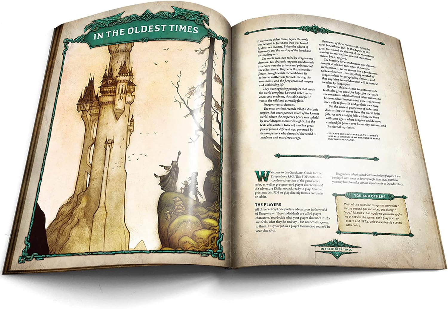 Dragonbane: RPG Quickstart Guide - RPG Booklet, Free League Publishing, Introductory Story