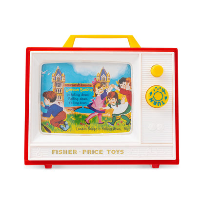 Fisher Price Classics | Two Tune Television | Retro Baby Toy, Role Play for Kids, Toddler Television, Classic Retro Style Packaging, Pretend Play Toys for Boys Girls Ages 1+ | Basic Fun 01696