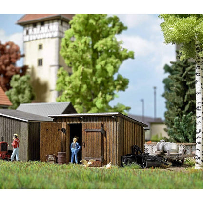 Busch 1594 Wooden Shed HO Structure Scale Model Structure