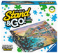 Ravensburger Jigsaw Puzzle Accessory - Stand & Go Puzzle Board Easel Suitable for 1000 Piece Puzzles - Made from 98% Recycled Material