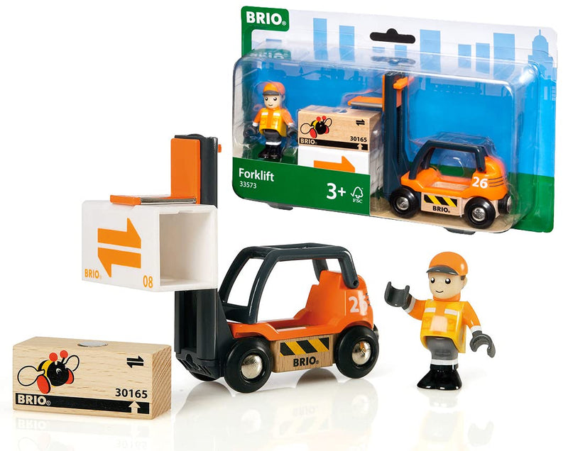 BRIO World Forklift Toy Vehicle for Kids Age 3 Years Up