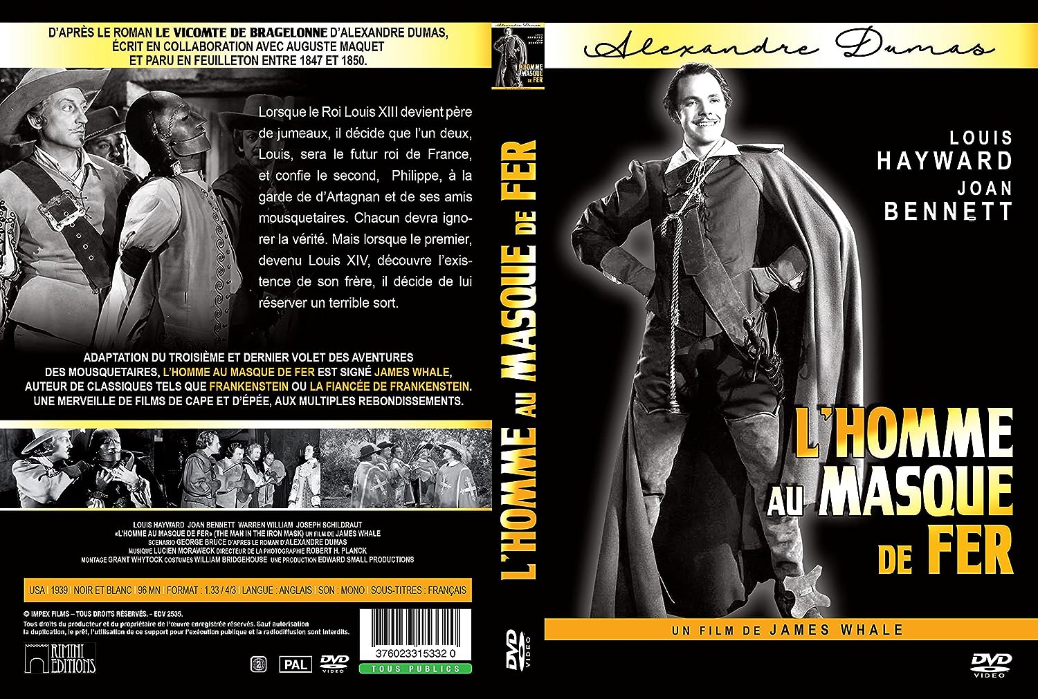 L Homme Au Masque De Fer Vo Sous Titres Francais