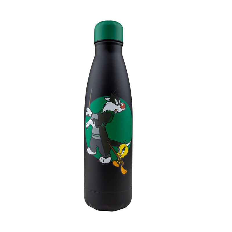 Cinereplicas - Slytherin Looney Tunes Isolierte 500ml Wasserflasche aus Edelstahl - Offizielle Lizenz