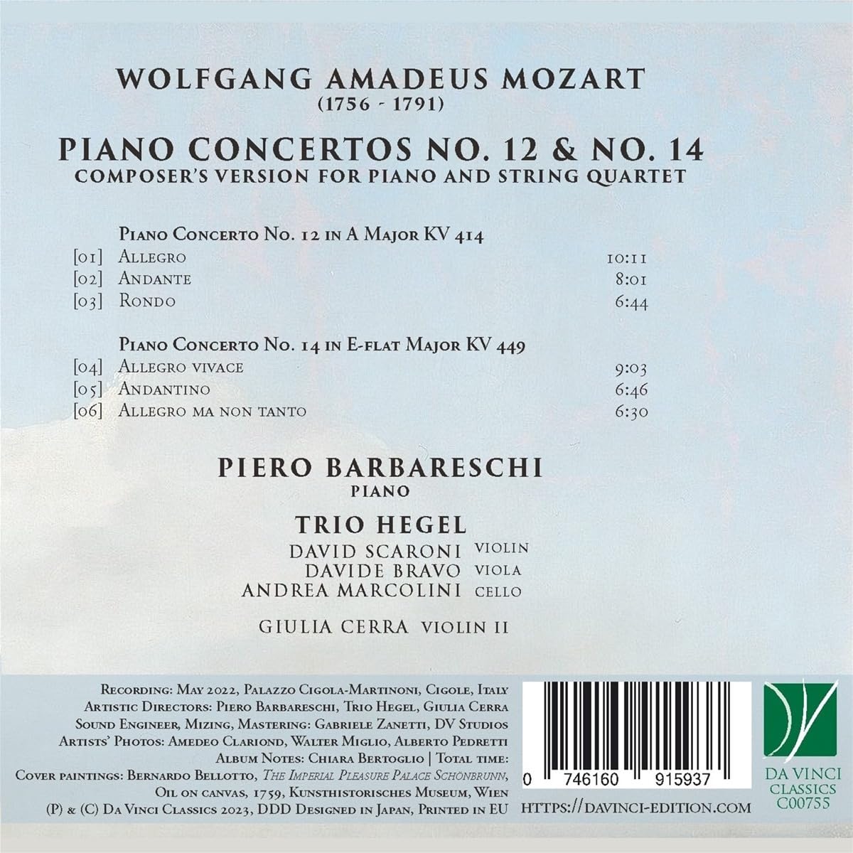 PIANO CONCERTOS NO.12 & NO.14