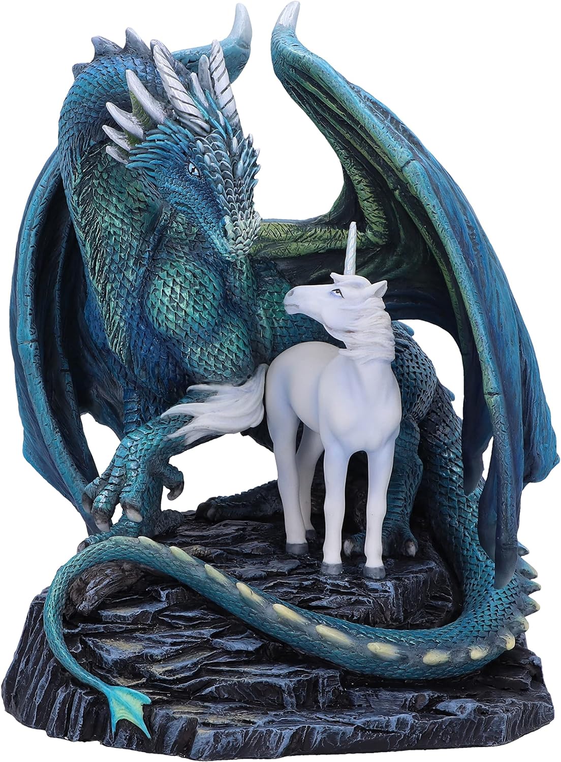 Nemesis Now Protector of Magick 17cm, Resin, Lisa Parker Protector of Magick Figurine, Unicorn and Dragon Ornament, Exclusive Fantasy Artwork, Cast in the Finest Resin, Hand-Painted
