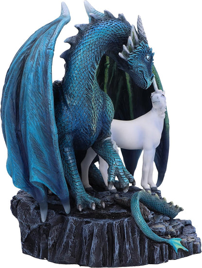 Nemesis Now Protector of Magick 17cm, Resin, Lisa Parker Protector of Magick Figurine, Unicorn and Dragon Ornament, Exclusive Fantasy Artwork, Cast in the Finest Resin, Hand-Painted