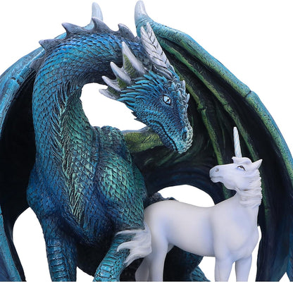 Nemesis Now Protector of Magick 17cm, Resin, Lisa Parker Protector of Magick Figurine, Unicorn and Dragon Ornament, Exclusive Fantasy Artwork, Cast in the Finest Resin, Hand-Painted