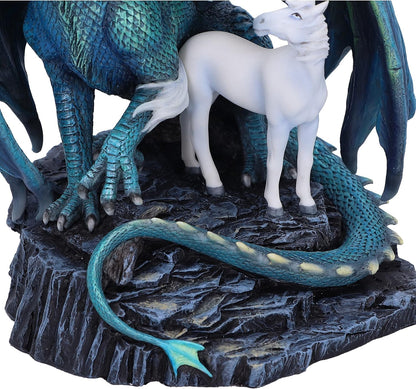 Nemesis Now Protector of Magick 17cm, Resin, Lisa Parker Protector of Magick Figurine, Unicorn and Dragon Ornament, Exclusive Fantasy Artwork, Cast in the Finest Resin, Hand-Painted