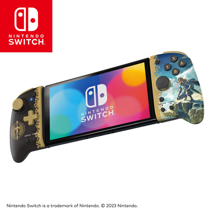 HORI - Split Pad Pro (Zelda - Nueva Edición Tears of the Kingdom) para Nintendo Switch y Modelo OLED (Licencia oficial