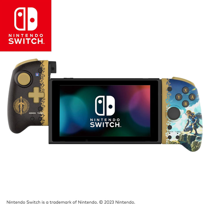 HORI - Split Pad Pro (Zelda - Nueva Edición Tears of the Kingdom) para Nintendo Switch y Modelo OLED (Licencia oficial