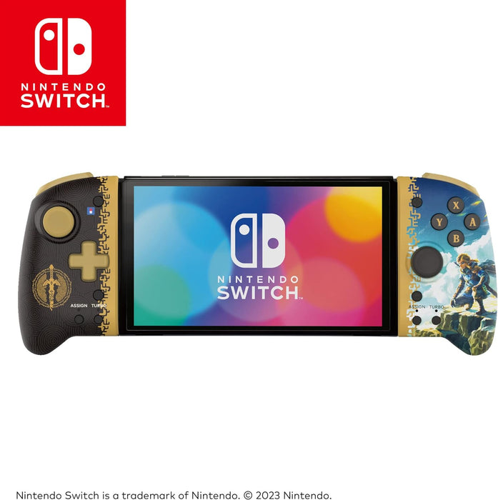 HORI - Split Pad Pro (Zelda - Nueva Edición Tears of the Kingdom) para Nintendo Switch y Modelo OLED (Licencia oficial