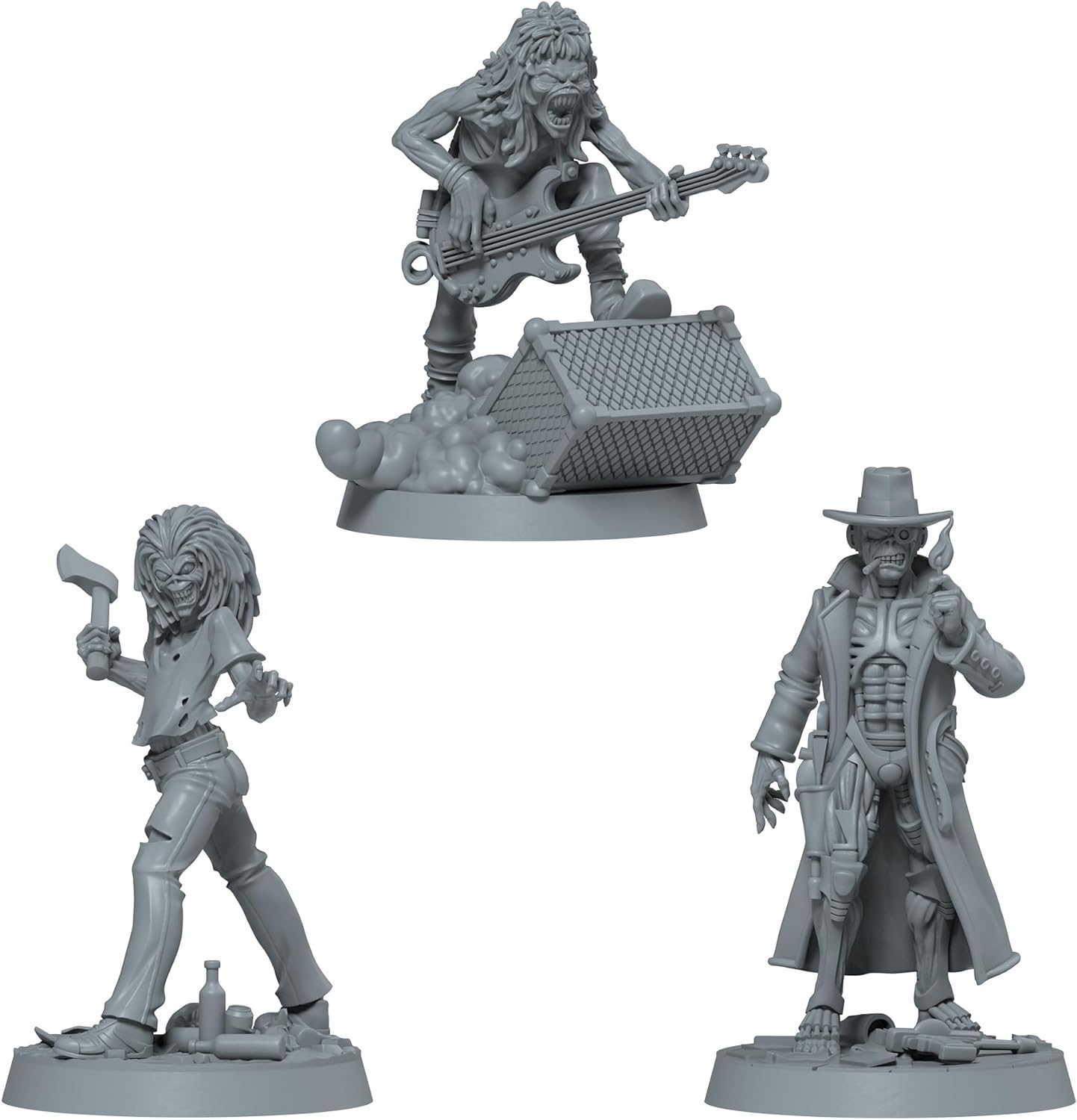 Zombicide Iron Maiden Character Pack #2 - Set of Iron Maiden Miniatures Compatible with Zombicide 2nd Edition, Ages 14+, 1-6 Players, 60 Minute Playtime, Made by CMON