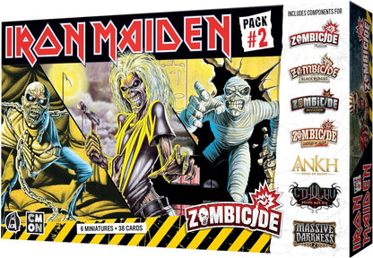 Zombicide Iron Maiden Character Pack #2 - Set of Iron Maiden Miniatures Compatible with Zombicide 2nd Edition, Ages 14+, 1-6 Players, 60 Minute Playtime, Made by CMON