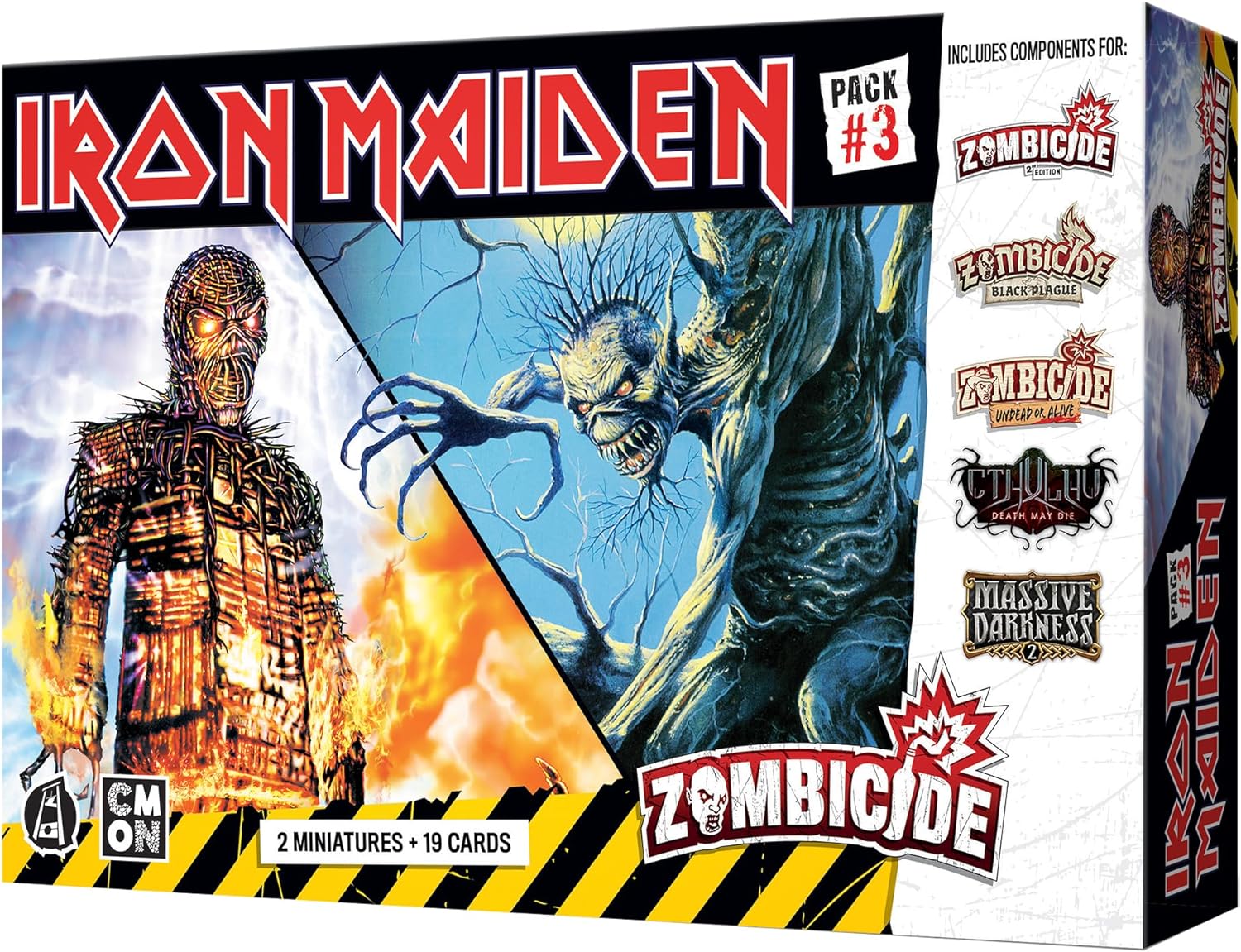 Zombicide Iron Maiden Character Pack #3 - Fear of The Dark & Wicker Man Miniatures! Juego de mesa de estrategia cooperativa, a partir de 14 años, 1-6 jugadores, 60 minutos de tiempo de juego