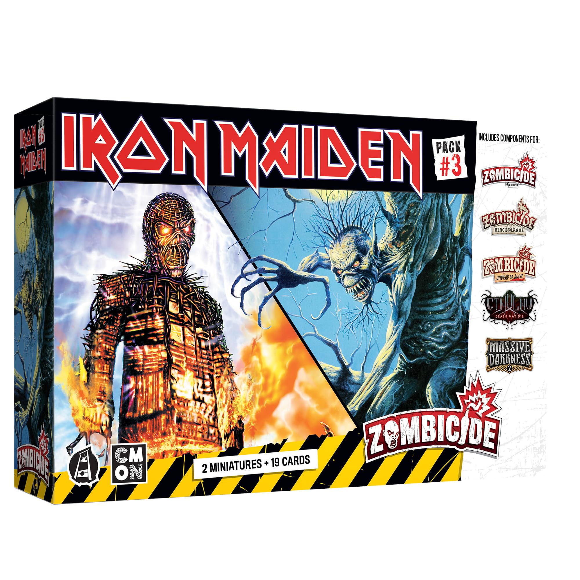 Zombicide Iron Maiden Character Pack #3 - Fear of The Dark & Wicker Man Miniatures! Juego de mesa de estrategia cooperativa, a partir de 14 años, 1-6 jugadores, 60 minutos de tiempo de juego