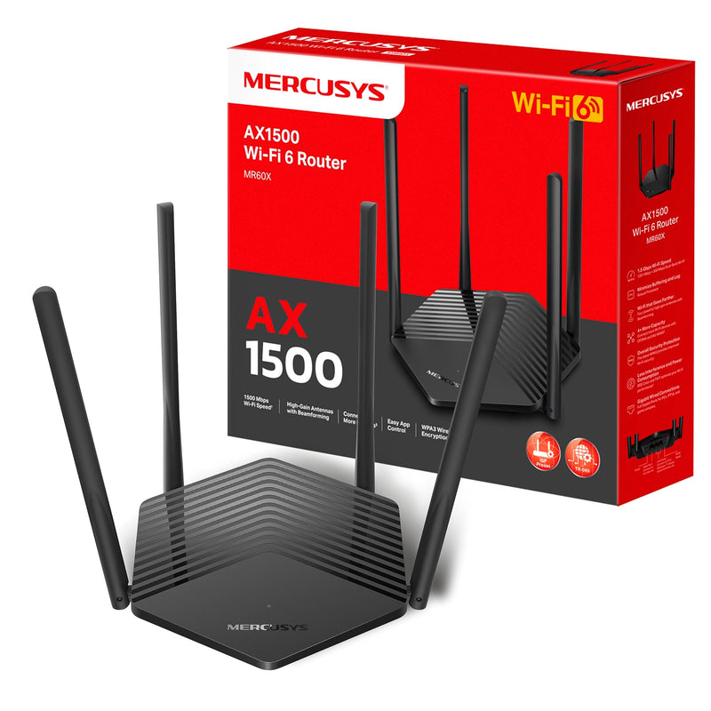 MERCUSYS MR60X AX1500 WIFI 6 ROUTER