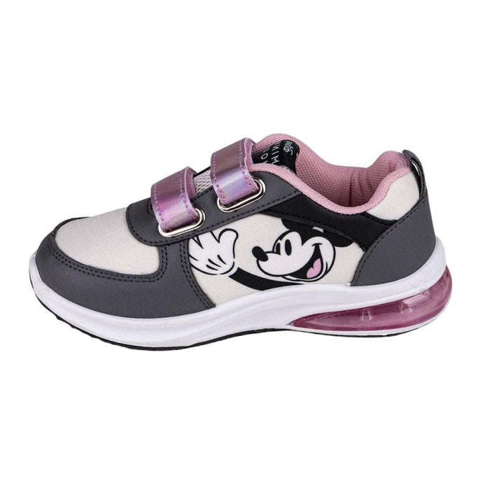 Led Trainers Minnie Mouse Velcro Grey (Size: 32)