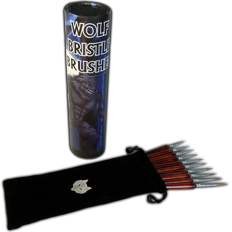 Wolf Bristle Brush Set