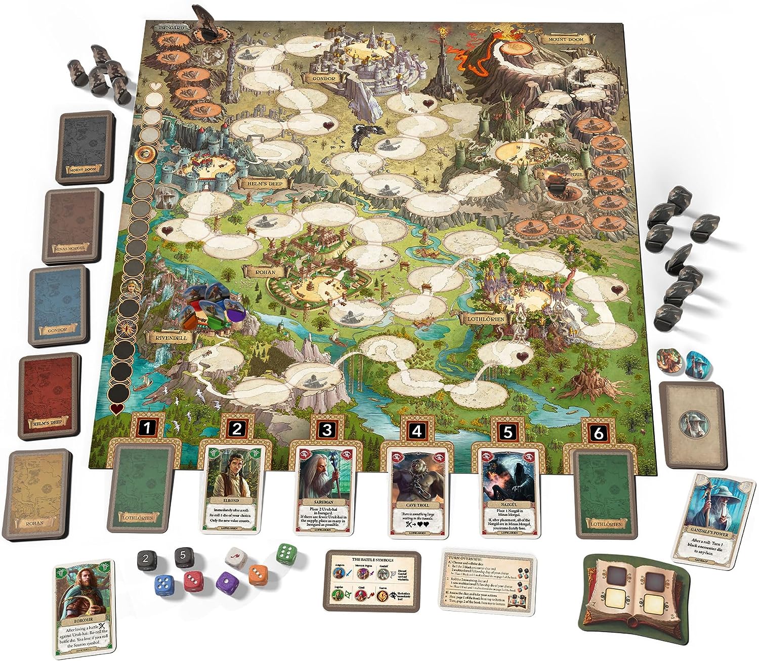 Lord of The Rings: Adventure to Mount Doom | Family Game | Cooperative Game | Strategy Game