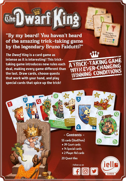 Iello | The Dwarf King | Card Game | Ages 10+ | 3-5 Players | 40 Minutes Playing Time