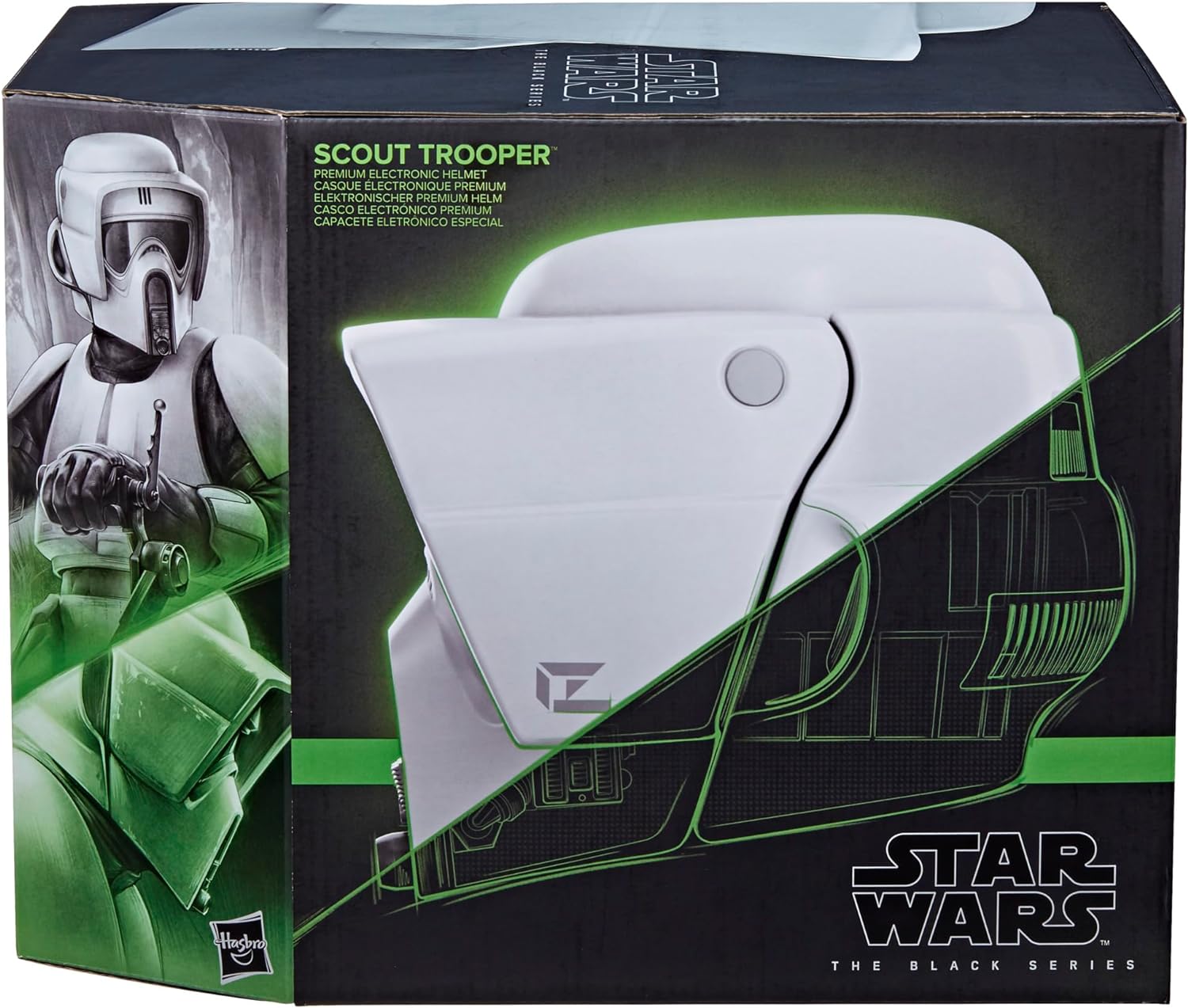 Star Wars The Black Series Scout Trooper Premium Electronic Helmet, Return of the Jedi Adult Roleplay Item