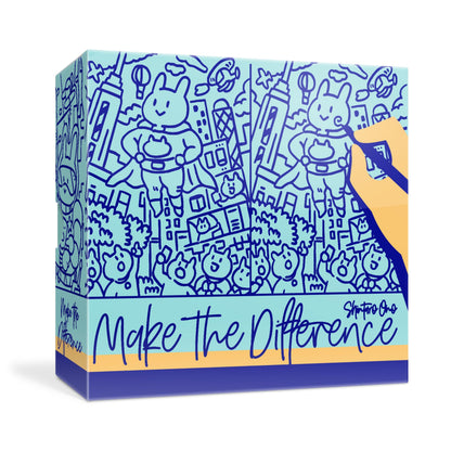 Oink Games Make The Difference Family Game • Spot The Mistake Game for Friends & Family • Board Game for 2-5 Players • Social Game for Adults & Kids • 7 Year Olds + (English Version)