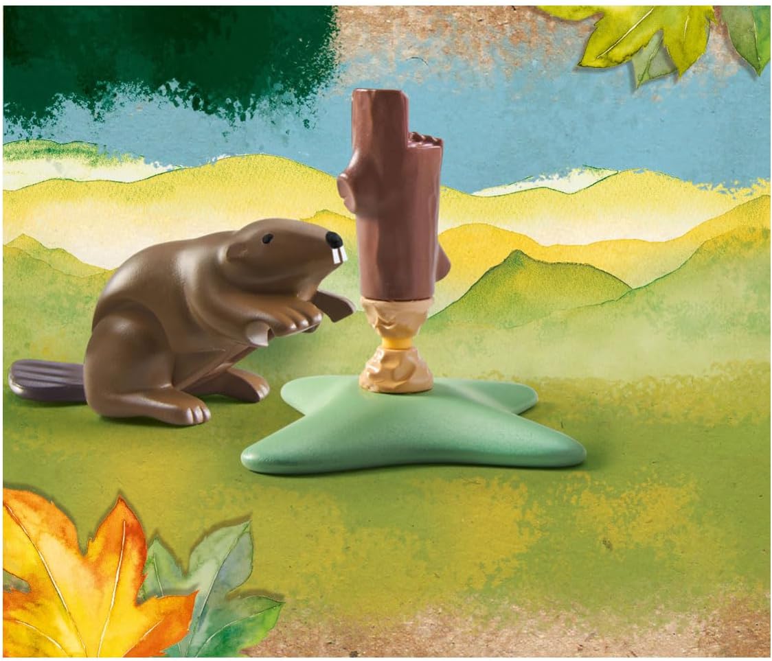 Playmobil 71291 Wiltopia Beaver, Educational Toys, for the Little and Big Explorers, Fun Imaginative Role-Play, PlaySets Suitable for Children Ages 4+