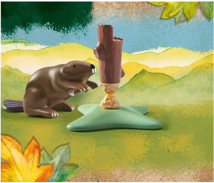 Playmobil 71291 Wiltopia Beaver, Educational Toys, for the Little and Big Explorers, Fun Imaginative Role-Play, PlaySets Suitable for Children Ages 4+