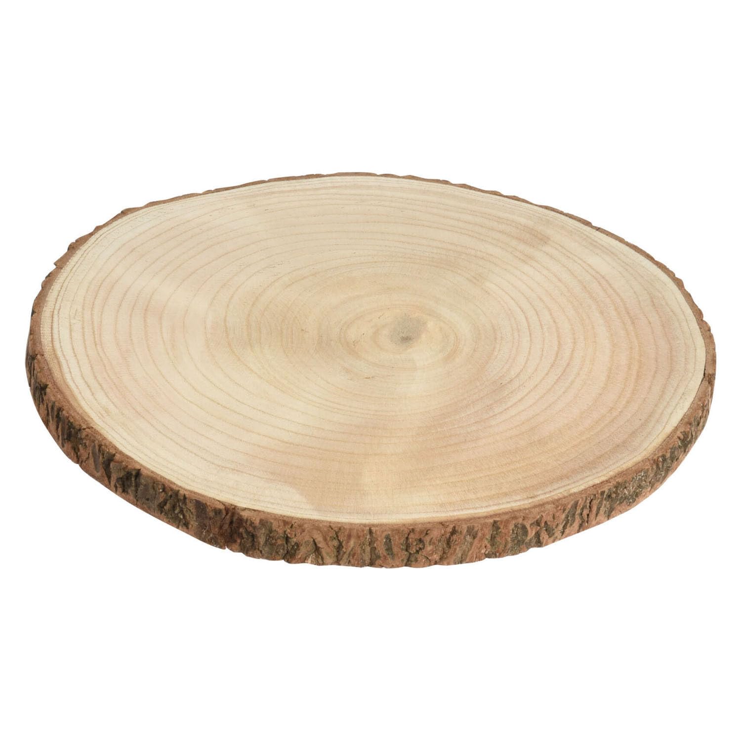 PERAGA GARDEN Decorative Disc in Natural Wood 30X2CM ADDOBBI Decor Christmas