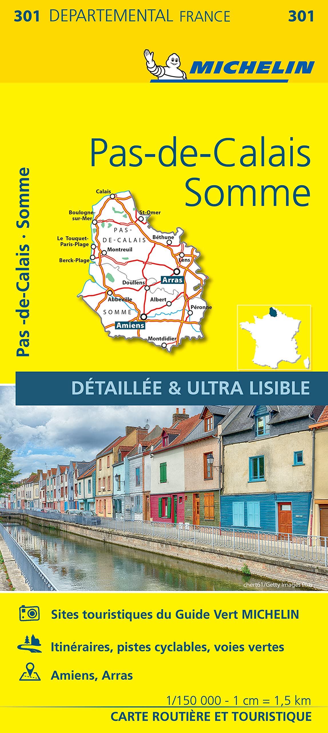 Pas-de-Calais, Somme - Michelin Local Map 301