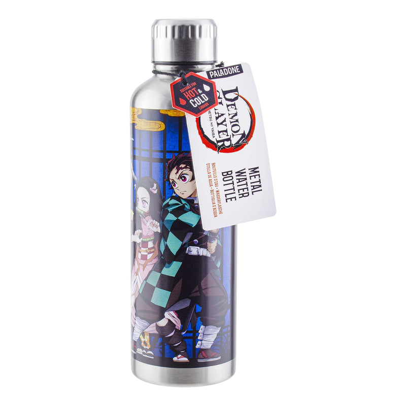 Paladone Demon Slayer Premium Metal Water Bottle, 500ml (16 fl oz