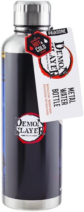 Paladone Demon Slayer Premium Metal Water Bottle, 500ml (16 fl oz