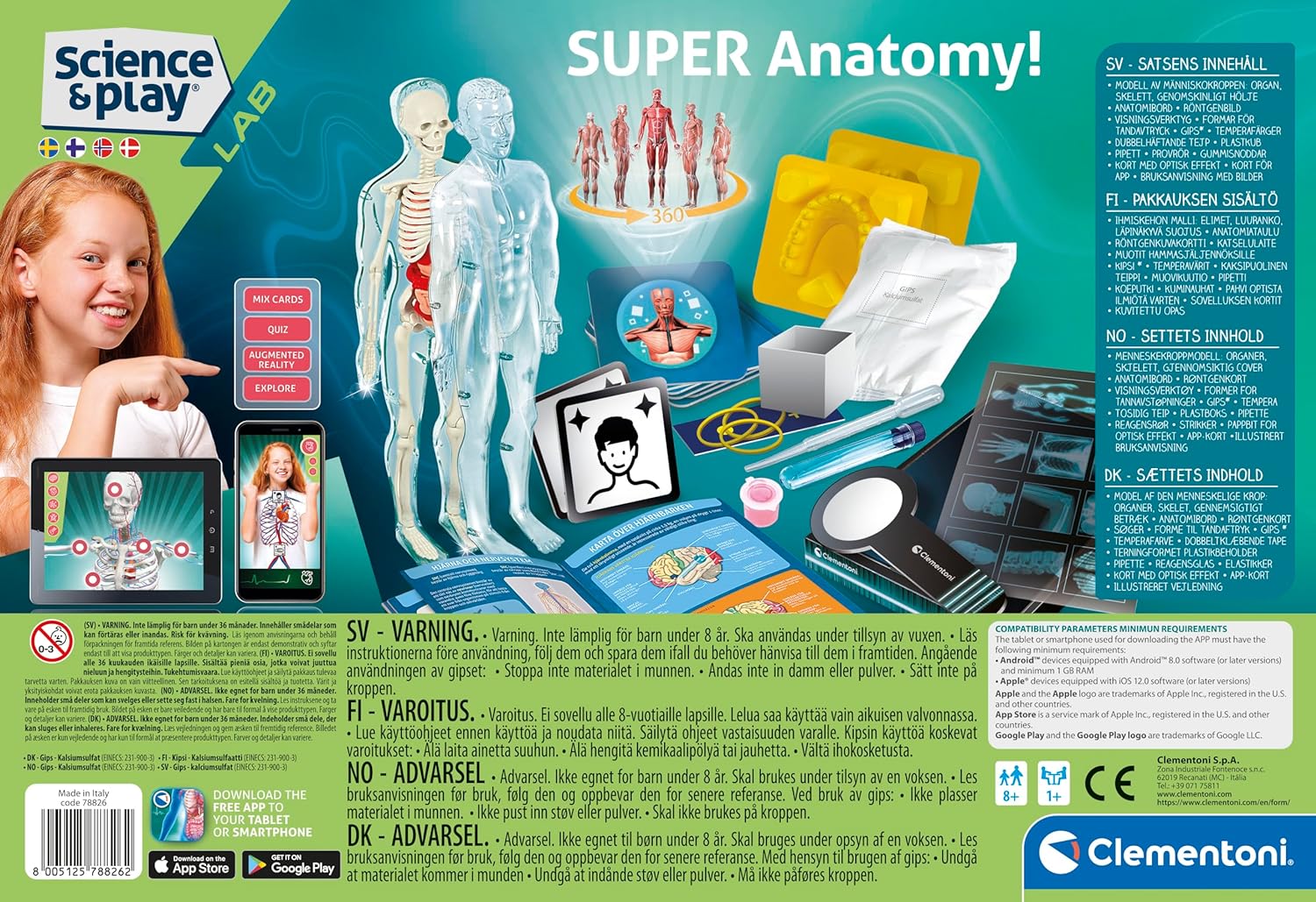 Clementoni - Science & Play - Super Anatomy (78826