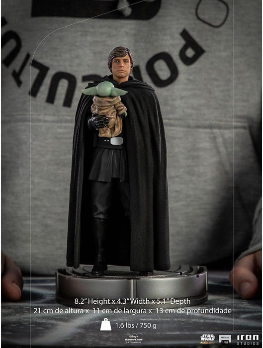 Iron Studios - STAR WARS - Luke Skywalker et Grogu - Statuette ArtScale 1/10 21cm