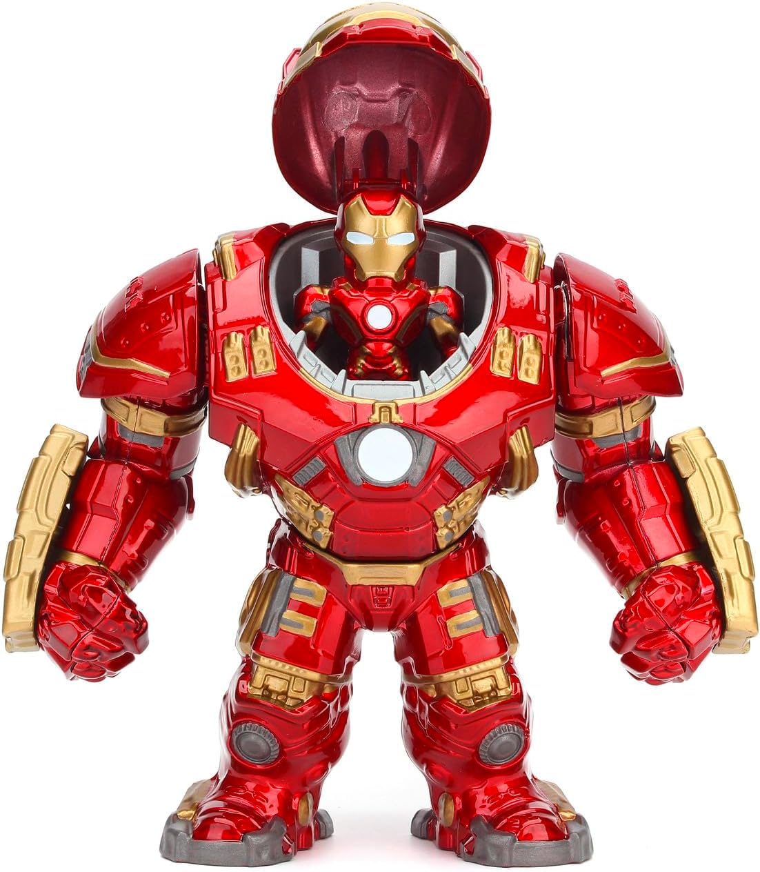 Jada- 2 Figuras de Metal de Iroman-Hulkbuster de 15 cm y 4 cm, con Licencia Oficial de Marvel. (253223002)