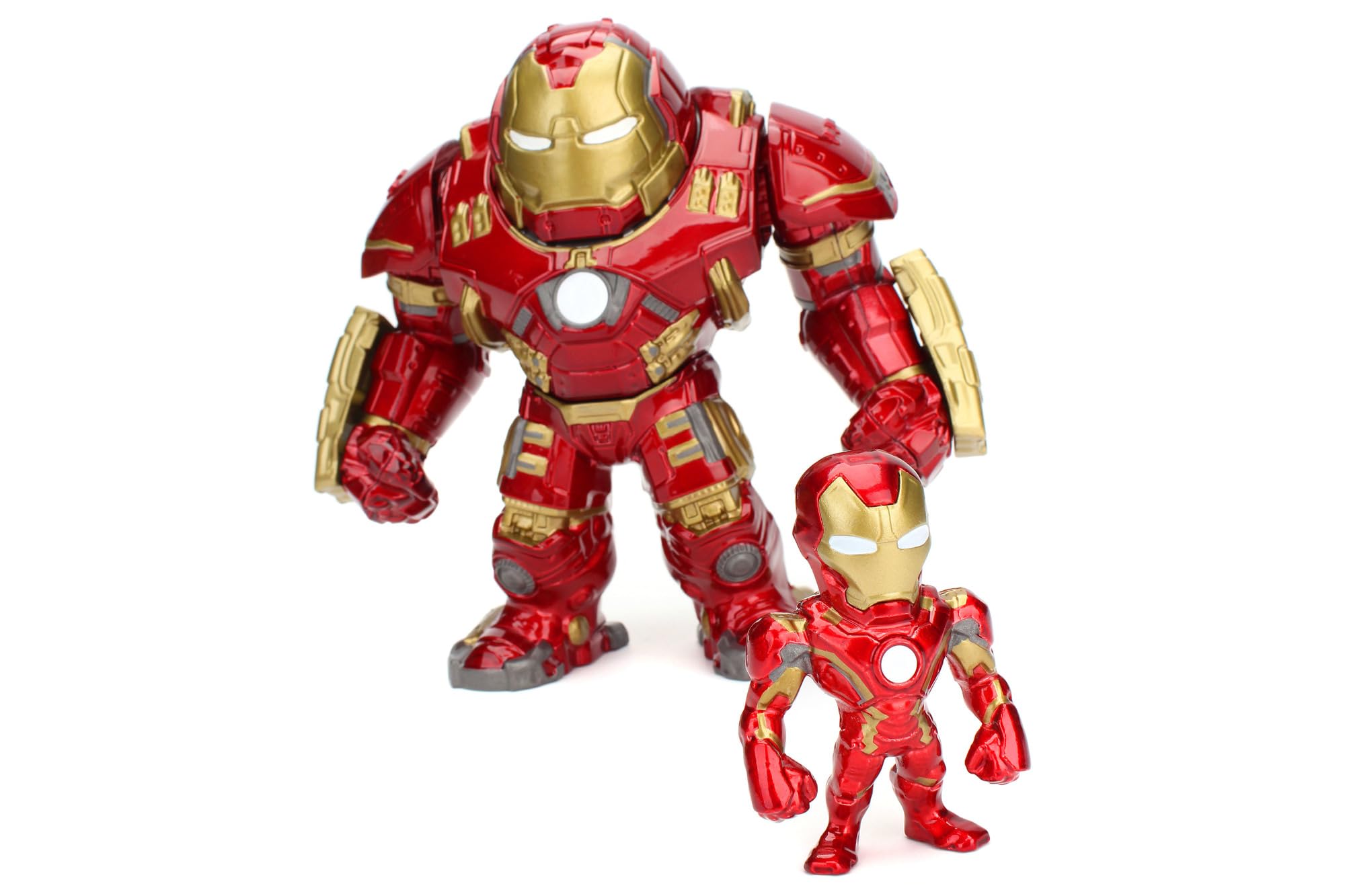 Jada- 2 Figuras de Metal de Iroman-Hulkbuster de 15 cm y 4 cm, con Licencia Oficial de Marvel. (253223002)