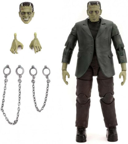 Jada 253251014 Toys Universal Monsters Frankenstein 6” Deluxe Collector Figure, Black, Standard Size