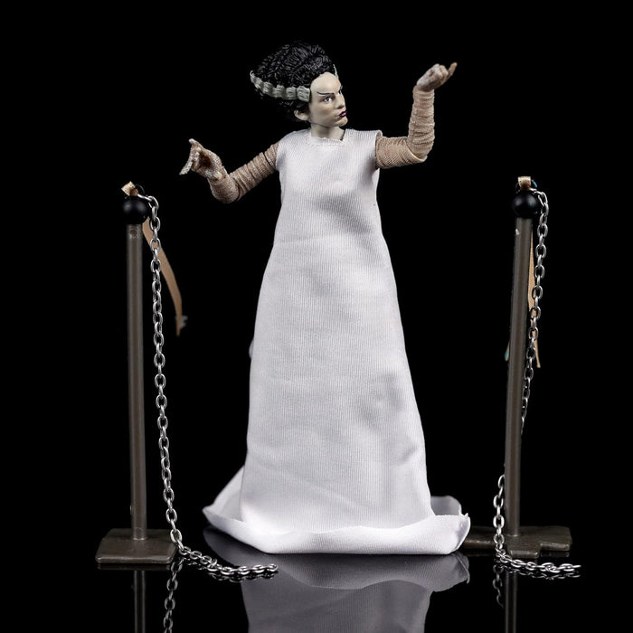 Jada 253251016 Toys Universal Monsters Bride of Frankenstein 6” Deluxe Collector Figure, White, Standard Size