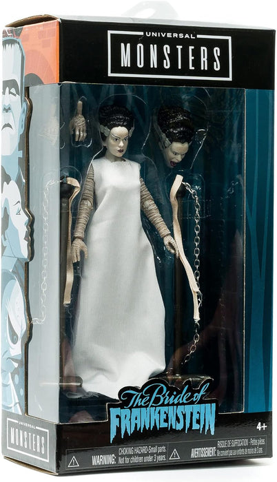Jada 253251016 Toys Universal Monsters Bride of Frankenstein 6” Deluxe Collector Figure, White, Standard Size