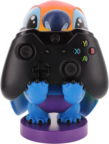 Cable Guys - Disney Rainbow Stitch Gaming Accessories Holder & Phone Holder for Most Controller (Xbox, Play Station, Nintendo Switch) & Phone Rainbow Stitch Cable Guy